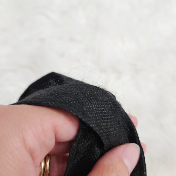 Lululemon Small Reusable Black Print Shopping‎ Handle Red White Plastic Mini Bag - Picture 4 of 9